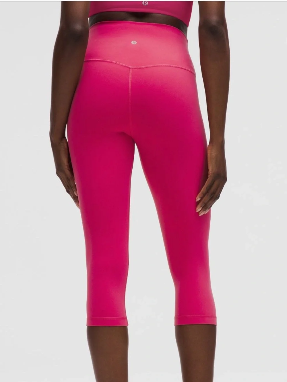 Hot Pink Align Crop Leggings-23 in